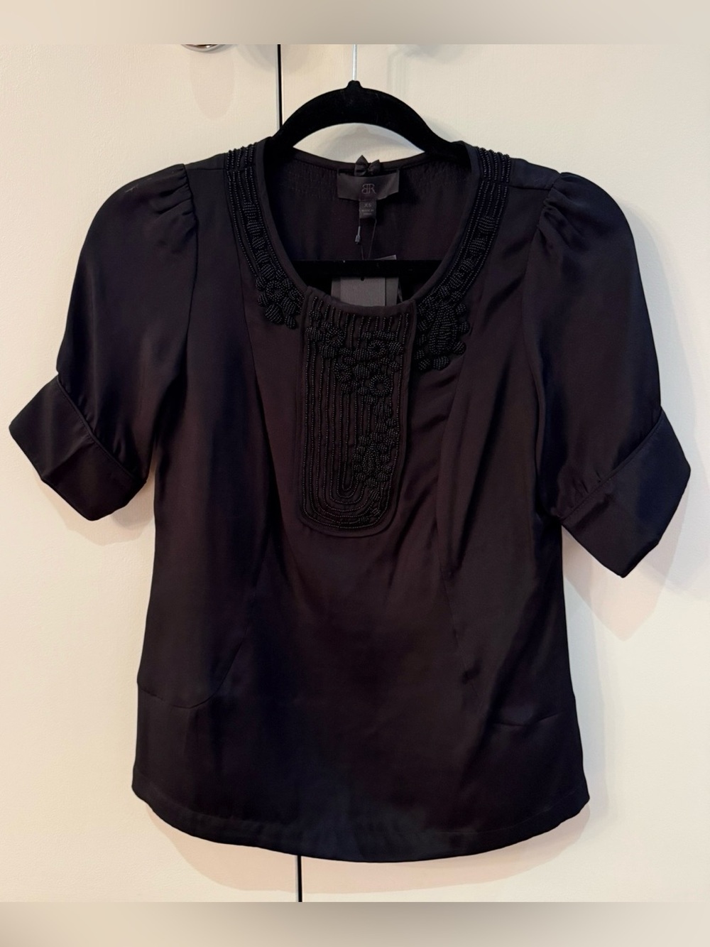 New With Tags Banana Republic Black Embroidered Women’s Top (XS)